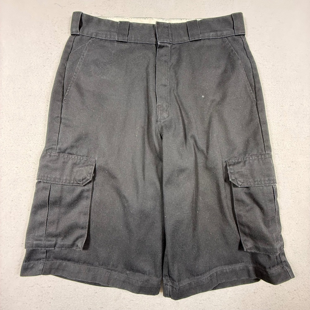 Dickies‎ Mens Black Cargo Shorts Twill Work Shorts Size 32